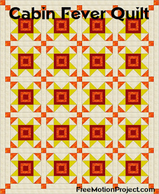 Cabin Fever quilt block tutorial with Leah Day
